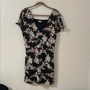 Abercrombie & Fitch Black Floral Mini Dress